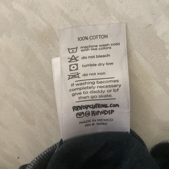 RipNDip Acid Wash Long Sleeve Tee Shirt - Picture 3 of 3